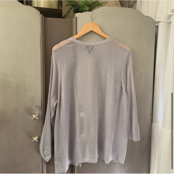 Worthington Open Front Lightweight Gray Sweater - Picture 5 of 6